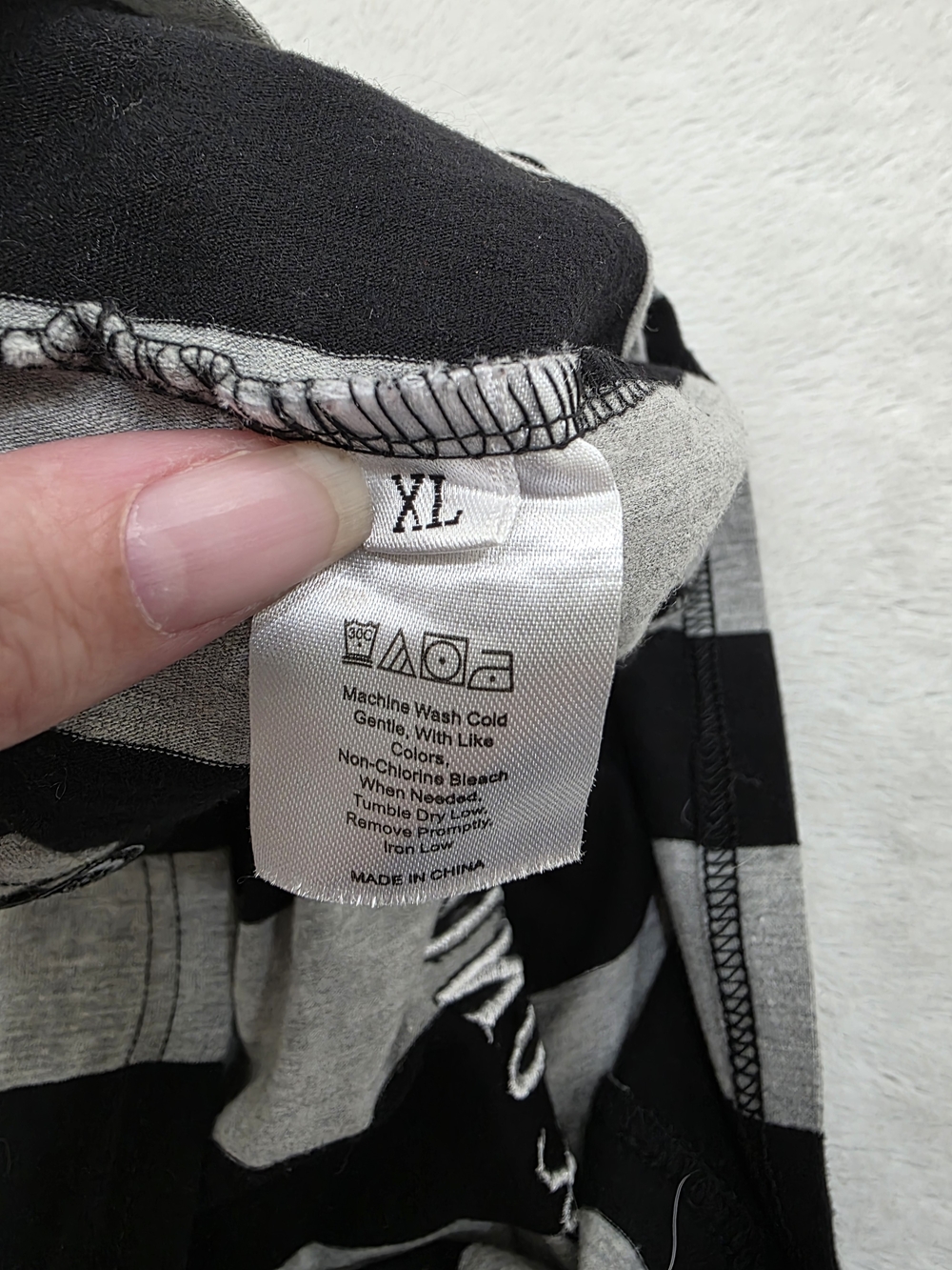Forest Ink Black & Gray Striped Crop Tank Top - Picture 4 of 5